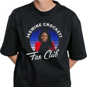 Jasmine Crockett T-Shirt Fan Club Political Humor Meme Graphic Fan Tee 86